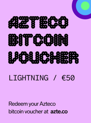 Geschenkkarte kaufen: Azteco Bitcoin Lightning Voucher